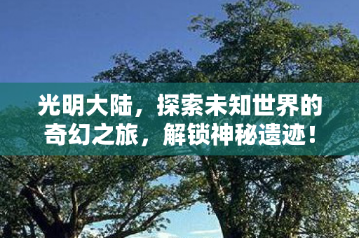 光明大陆,探索未知世界的奇幻之旅,解锁神秘遗迹! 光明大陆,探索未知世界的奇幻之旅,解锁神秘遗迹!