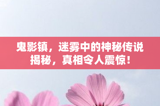 鬼影镇，迷雾中的神秘传说揭秘，真相令人震惊！