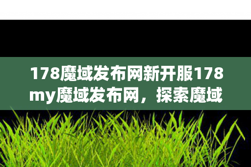 178魔域发布网新开服178my魔域发布网图片