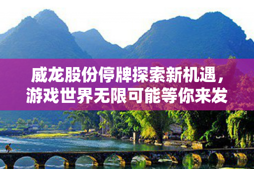 威龙股份停牌探索新机遇,游戏世界无限可能等你来发现! 威龙股份停牌探索新机遇,游戏世界无限可能等你来发现!