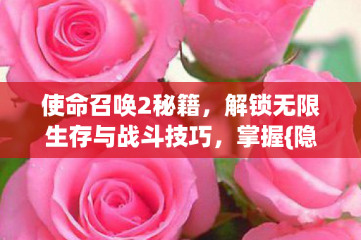 使命召唤2秘籍，解锁无限生存与战斗技巧，掌握{隐藏关卡}！
