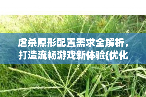 虐杀原形配置需求全解析,打造流畅游戏新体验{优化} 虐杀原形配置需求全解析,打造流畅游戏新体验{优化}
