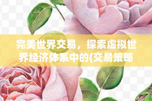 探索虚拟世界经济体系中的图片