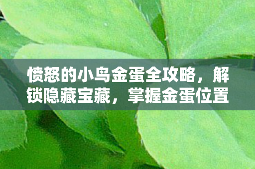 愤怒的小鸟金蛋全攻略图片