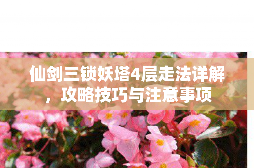 仙剑三锁妖塔4层走法详解图片