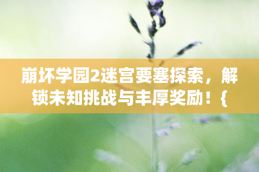 崩坏学园2迷宫要塞探索，解锁未知挑战与丰厚奖励！{迷宫攻略}