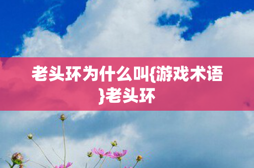 老头环为什么叫{游戏术语}老头环