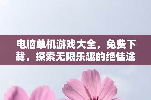 电脑单机游戏大全，免费下载，探索无限乐趣的绝佳途径 - 热门游戏推荐