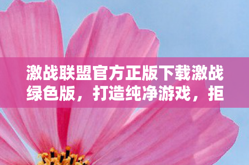 激战联盟官方正版下载激战绿色版,打造纯净游戏,拒绝灰色产业链 激战联盟官方正版下载激战绿色版,打造纯净游戏,拒绝灰色产业链