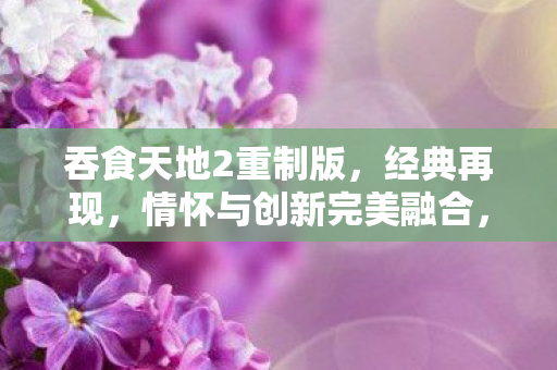 吞食天地2重制版，经典再现，情怀与创新完美融合，重温经典游戏！
