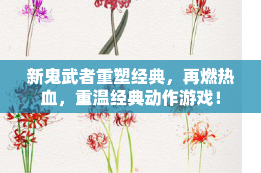 新鬼武者重塑经典,再燃热血,重温经典动作游戏! 新鬼武者重塑经典,再燃热血,重温经典动作游戏!