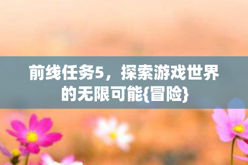 前线任务5，探索游戏世界的无限可能{冒险}
