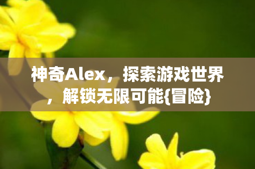 神奇Alex，探索游戏世界，解锁无限可能{冒险}