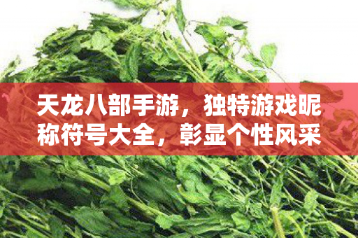 独特游戏昵称符号大全图片
