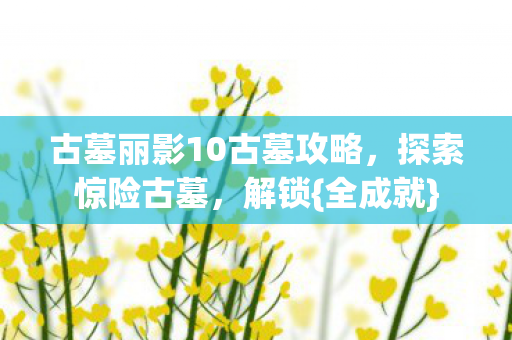 古墓丽影10古墓攻略,探索惊险古墓,解锁{全成就} 古墓丽影10古墓攻略,探索惊险古墓,解锁{全成就}