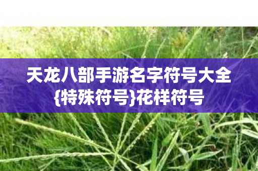 天龙八部手游名字符号大全图片