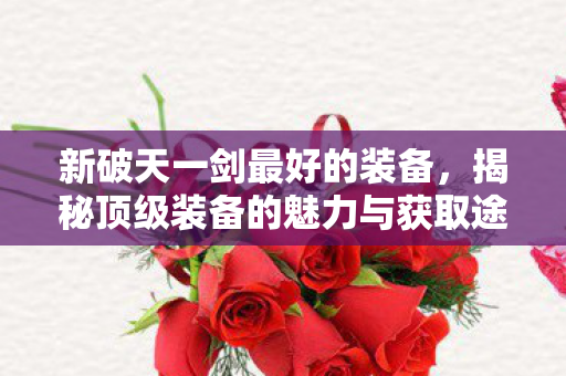 新破天一剑最好的装备，揭秘顶级装备的魅力与获取途径，揭秘新破天一剑顶级装备的魅力与获取途径