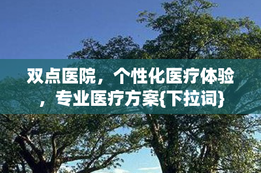 双点医院,个性化医疗体验,专业医疗方案{下拉词} 双点医院,个性化医疗体验,专业医疗方案{下拉词}