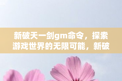 新破天一剑gm命令，探索游戏世界的无限可能，新破天一剑GM命令，解锁游戏世界的无限奥秘