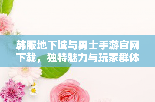 韩服地下城与勇士手游官网下载，独特魅力与玩家群体深度剖析