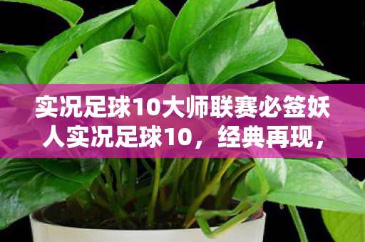 实况足球10大师联赛必签妖人实况足球10，经典再现，情怀与技术的双重盛宴，实况足球10大师联赛必签妖人，情怀与技术的双重盛宴