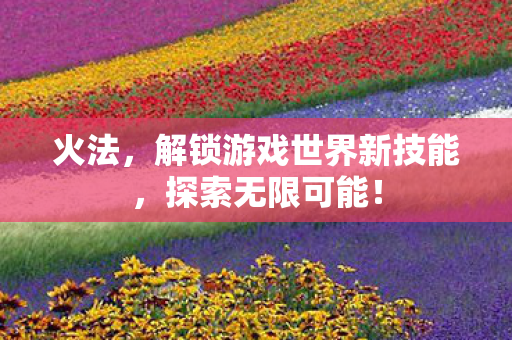 火法,解锁游戏世界新技能,探索无限可能! 火法,解锁游戏世界新技能,探索无限可能!