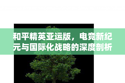 和平精英亚运版,电竞新纪元与国际化战略的深度剖析 | 亚运电竞发展 和平精英亚运版,电竞新纪元与国际化战略的深度剖析 | 亚运电竞发展