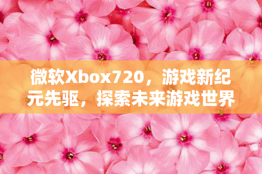 微软Xbox720,游戏新纪元先驱,探索未来游戏世界! 微软Xbox720,游戏新纪元先驱,探索未来游戏世界!