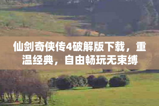 仙剑奇侠传4破解版下载图片