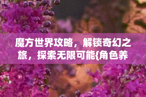 魔方世界攻略，解锁奇幻之旅，探索无限可能{角色养成}