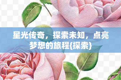 星光传奇，探索未知，点亮梦想的旅程{探索}