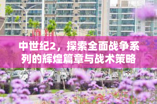 中世纪2，探索全面战争系列的辉煌篇章与战术策略