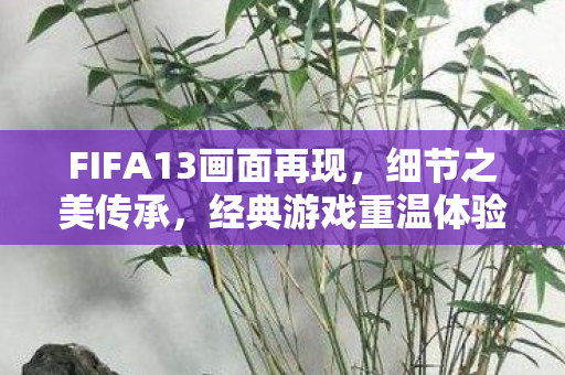 FIFA13画面再现，细节之美传承，经典游戏重温体验