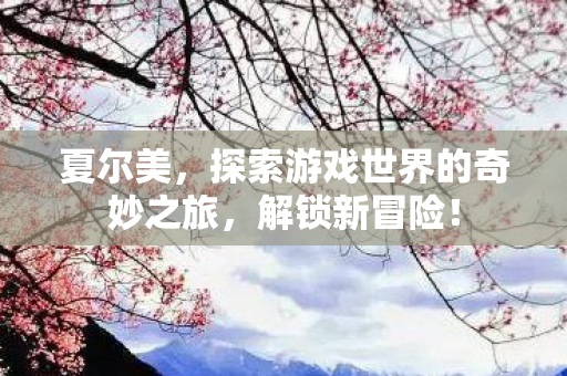 夏尔美，探索游戏世界的奇妙之旅，解锁新冒险！