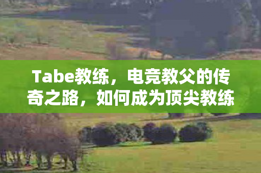 Tabe教练，电竞教父的传奇之路，如何成为顶尖教练？