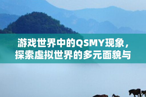 游戏世界中的QSMY现象，探索虚拟世界的多元面貌与影响