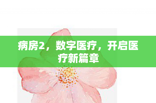 病房2,数字医疗,开启医疗新篇章 病房2,数字医疗,开启医疗新篇章