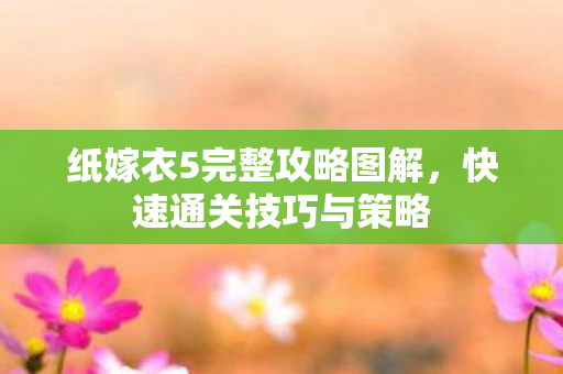 纸嫁衣5完整攻略图解，快速通关技巧与策略