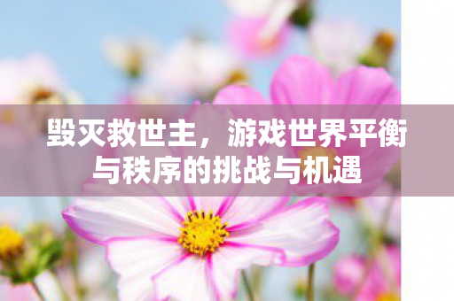 毁灭救世主，游戏世界平衡与秩序的挑战与机遇
