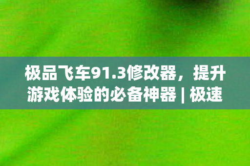 极品飞车91.3修改器,提升游戏体验的必备神器 | 极速下载通道 极品飞车91.3修改器,提升游戏体验的必备神器 | 极速下载通道