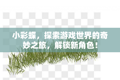 小彩蝶,探索游戏世界的奇妙之旅,解锁新角色! 小彩蝶,探索游戏世界的奇妙之旅,解锁新角色!