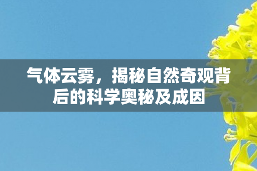 气体云雾，揭秘自然奇观背后的科学奥秘及成因