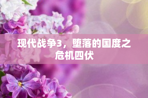 现代战争3，堕落的国度之危机四伏