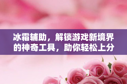 冰霜辅助，解锁游戏新境界的神奇工具，助你轻松上分！