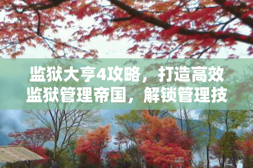 监狱大亨4攻略，打造高效监狱管理帝国，解锁管理技巧与策略