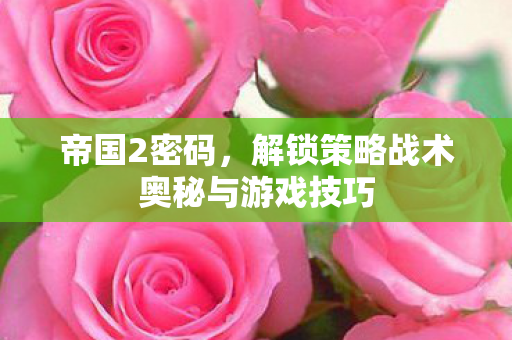 解锁策略战术奥秘与游戏技巧图片