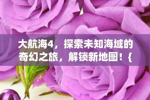 大航海4,探索未知海域的奇幻之旅,解锁新地图!{航海冒险} 大航海4,探索未知海域的奇幻之旅,解锁新地图!{航海冒险}
