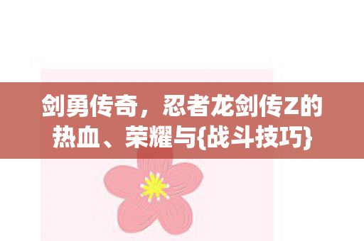 剑勇传奇，忍者龙剑传Z的热血、荣耀与{战斗技巧}