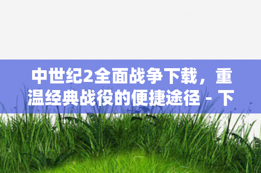 重温经典战役的便捷途径图片