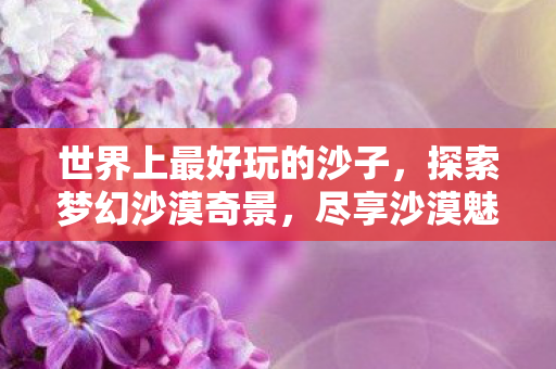 世界上最好玩的沙子,探索梦幻沙漠奇景,尽享沙漠魅力 世界上最好玩的沙子,探索梦幻沙漠奇景,尽享沙漠魅力